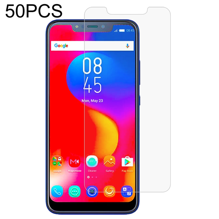 50 PCS 0.26mm 9H 2.5D Tempered Glass Film