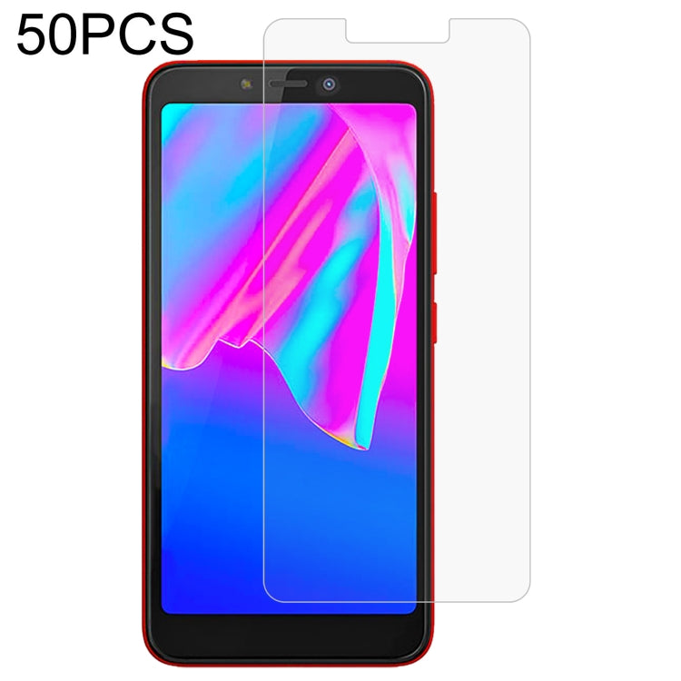 50 PCS 0.26mm 9H 2.5D Tempered Glass Film