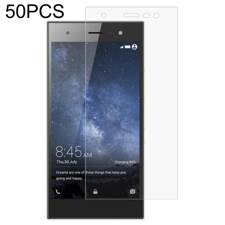 50 PCS 0.26mm 9H 2.5D Tempered Glass Film