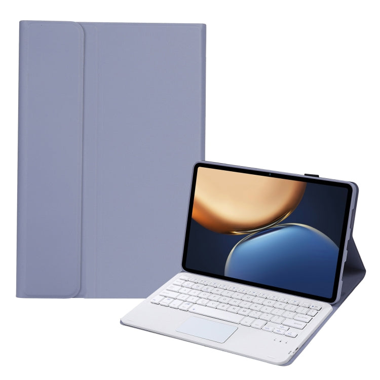 AHV7-A Lambskin Texture Ultra-thin Bluetooth Keyboard Leather Tablet Case with Touchpad For Honor Pad V8 / Tablet V7 Pro — view 6