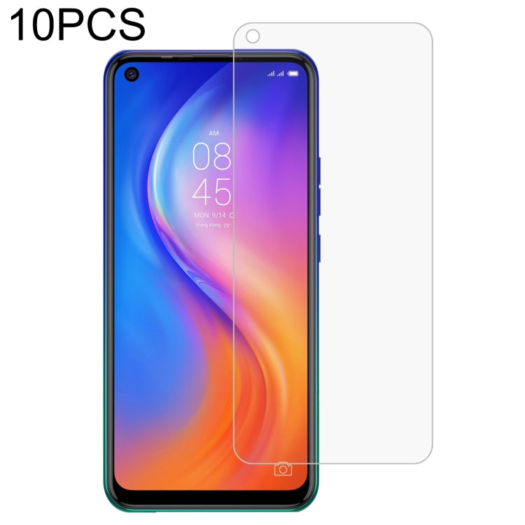 10 PCS 0.26mm 9H 2.5D Tempered Glass Film, For TCL 10 Plus (10 PCS)