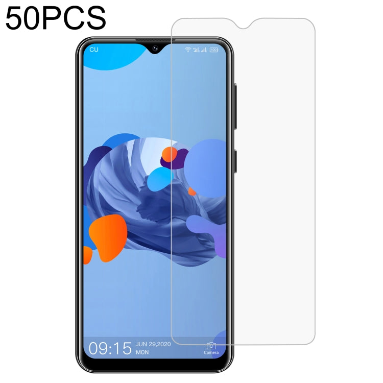 50 PCS 0.26mm 9H 2.5D Tempered Glass Film, For TCL 10 Plus (50 PCS) — For Oukitel K3 (50 PCS)