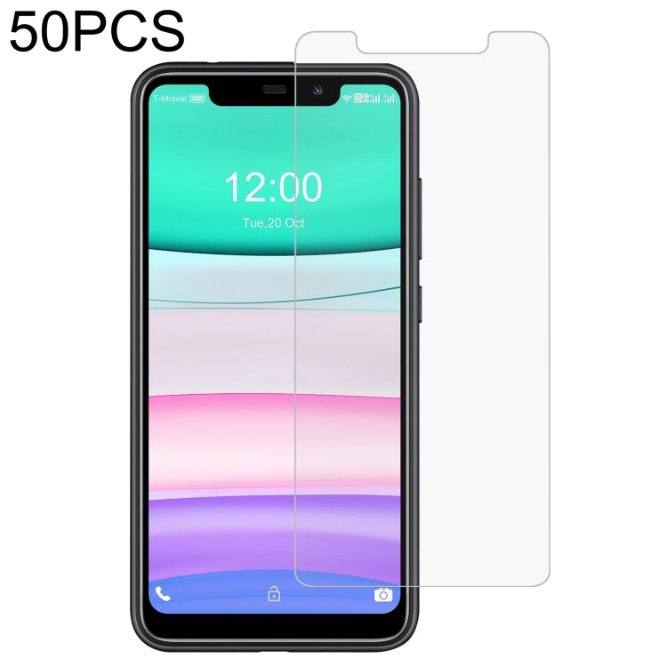 50 PCS 0.26mm 9H 2.5D Tempered Glass Film, For TCL 10 Plus (50 PCS) — For Oukitel K5 (50 PCS)