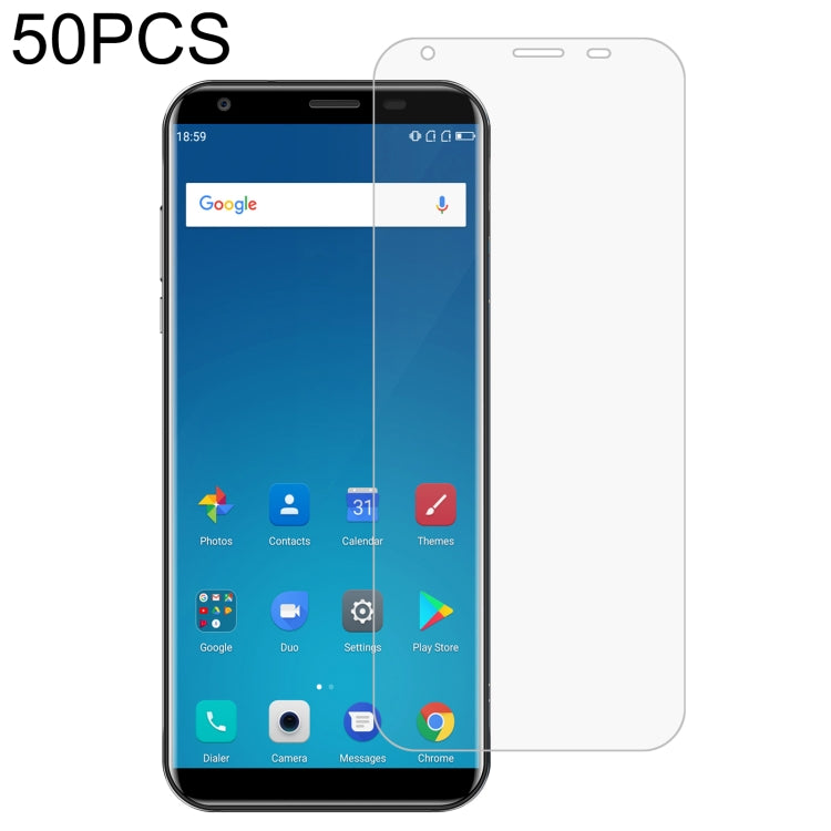 50 PCS 0.26mm 9H 2.5D Tempered Glass Film, For TCL 10 Plus (50 PCS)