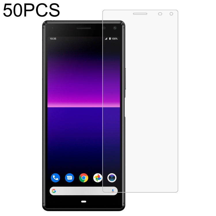 50 PCS 0.26mm 9H 2.5D Tempered Glass Film, For TCL 10 Plus (50 PCS)