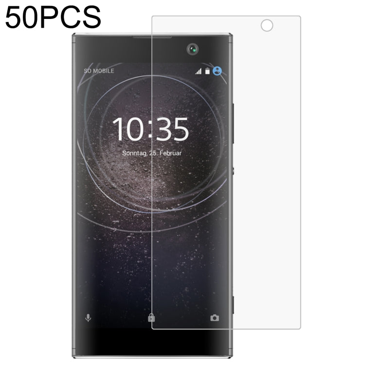 50 PCS 0.26mm 9H 2.5D Tempered Glass Film, For TCL 10 Plus (50 PCS) — For Oukitel C19 (50 PCS)