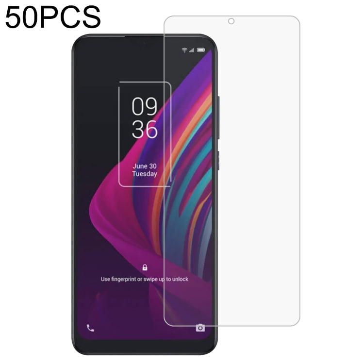 50 PCS 0.26mm 9H 2.5D Tempered Glass Film, For TCL 10 Plus (50 PCS) — For Oukitel C12 Pro (50 PCS)