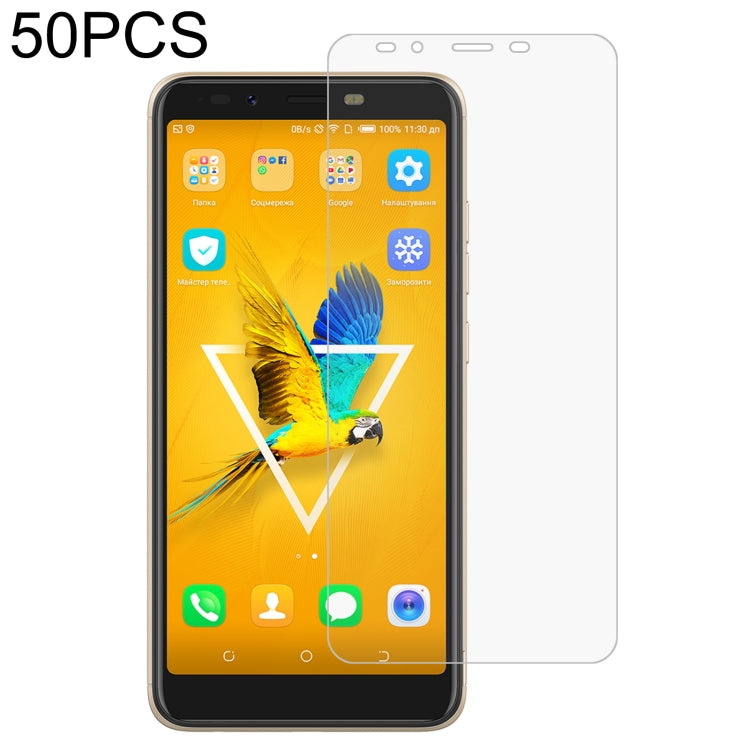 50 PCS 0.26mm 9H 2.5D Tempered Glass Film, For TCL 10 Plus (50 PCS) — For Tecno Pouvoir 2 (50 PCS)