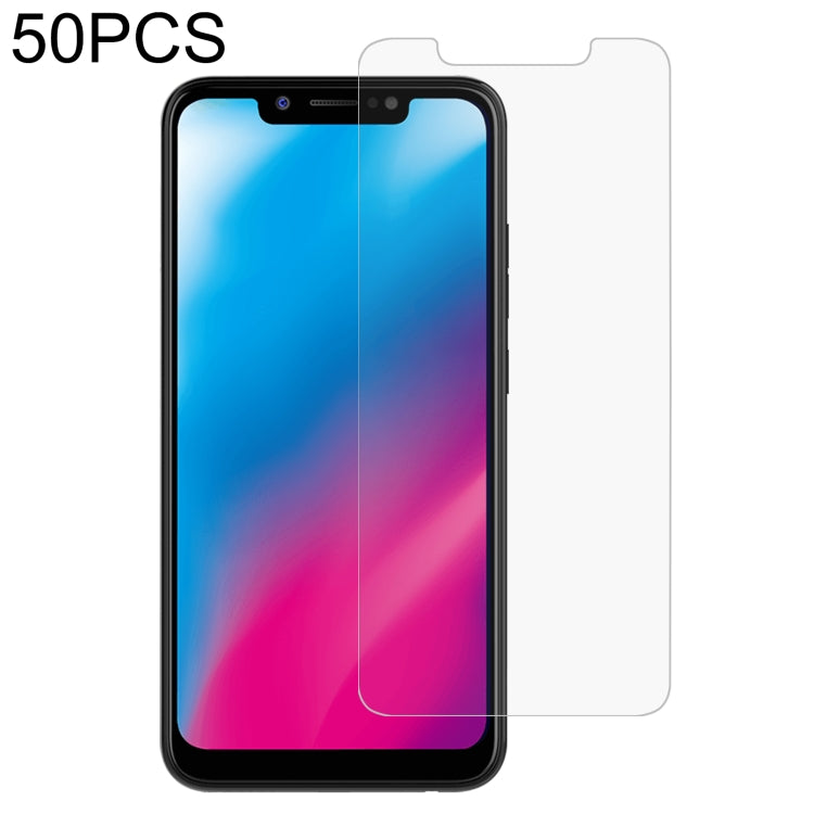 50 PCS 0.26mm 9H 2.5D Tempered Glass Film