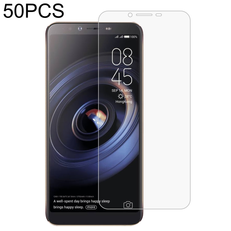 50 PCS 0.26mm 9H 2.5D Tempered Glass Film