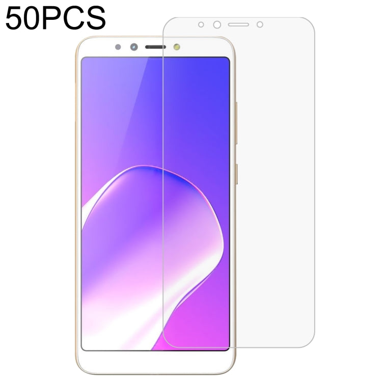 50 PCS 0.26mm 9H 2.5D Tempered Glass Film