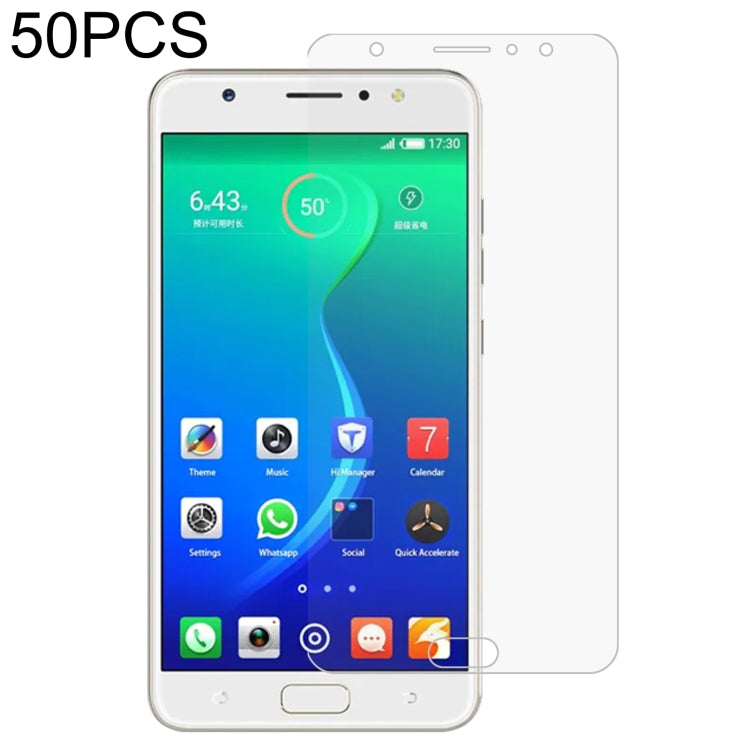 50 PCS 0.26mm 9H 2.5D Tempered Glass Film