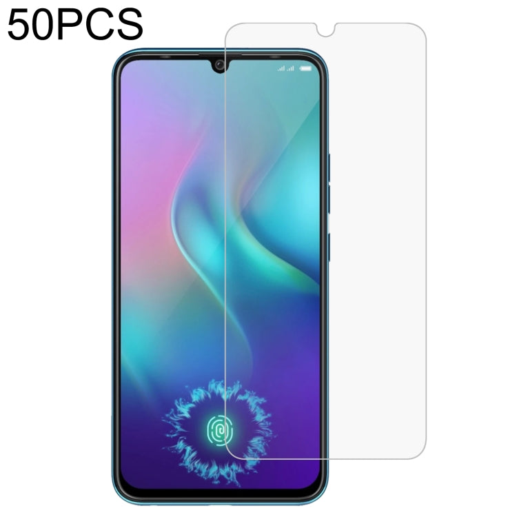 50 PCS 0.26mm 9H 2.5D Tempered Glass Film