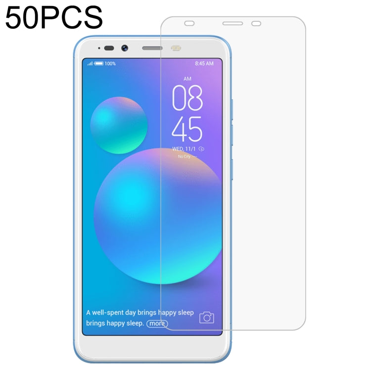 50 PCS 0.26mm 9H 2.5D Tempered Glass Film
