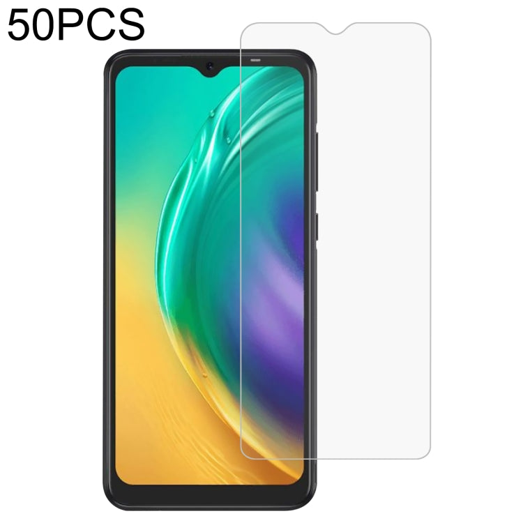50 PCS 0.26mm 9H 2.5D Tempered Glass Film