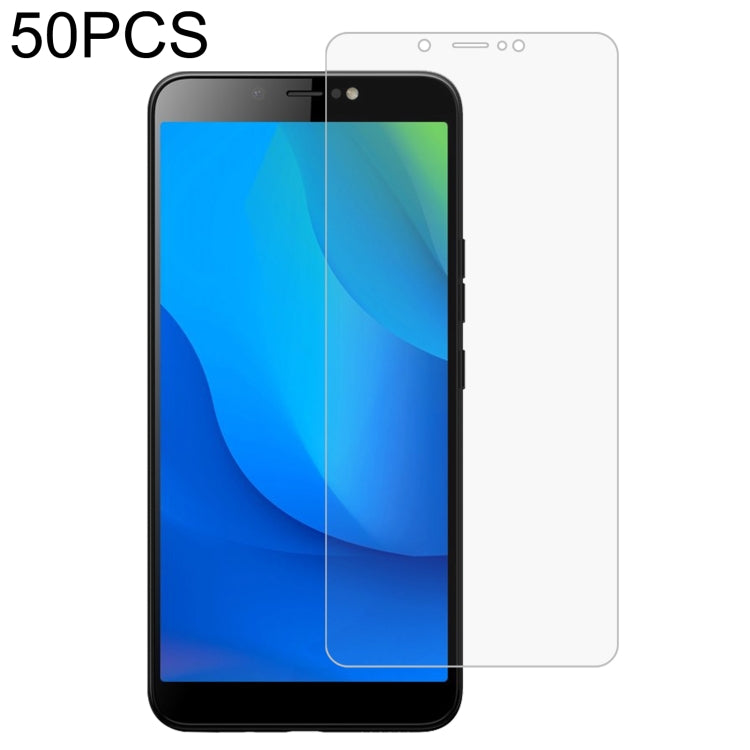 50 PCS 0.26mm 9H 2.5D Tempered Glass Film
