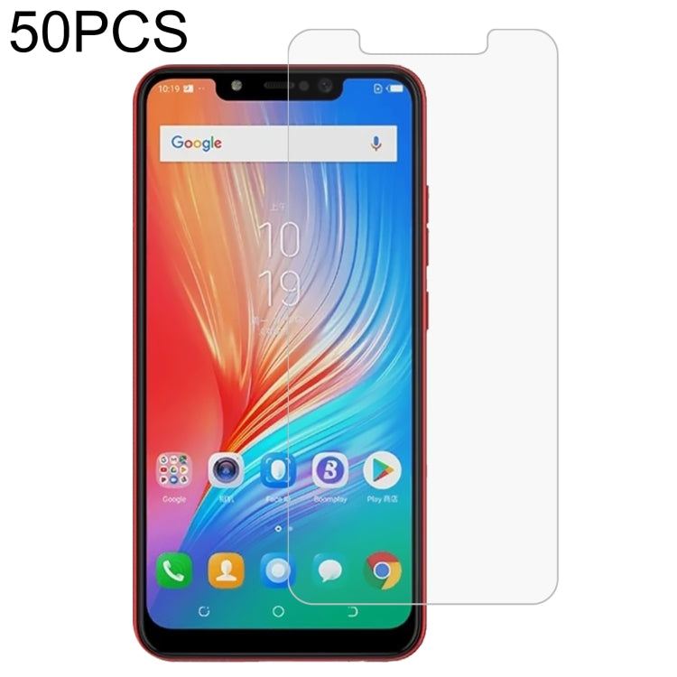 50 PCS 0.26mm 9H 2.5D Tempered Glass Film