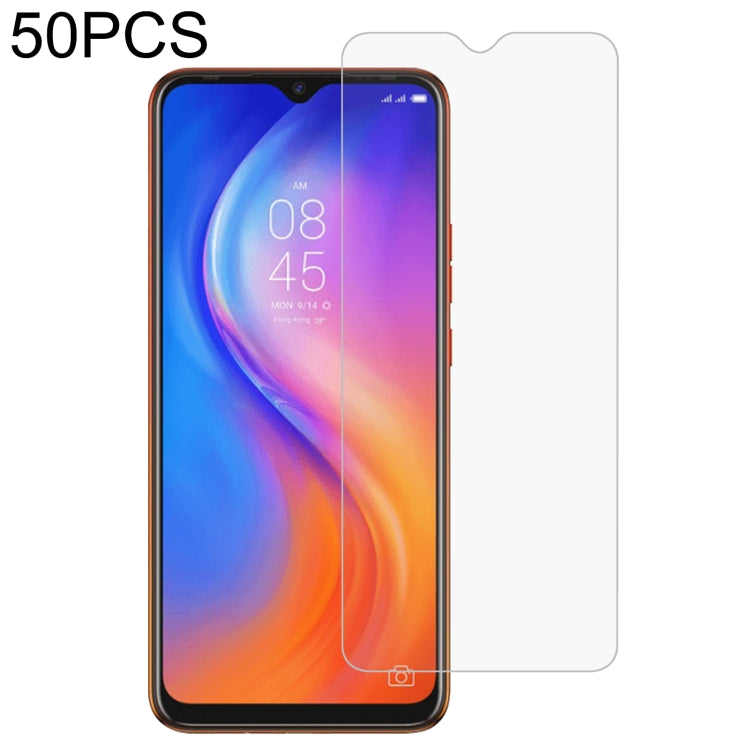 50 PCS 0.26mm 9H 2.5D Tempered Glass Film
