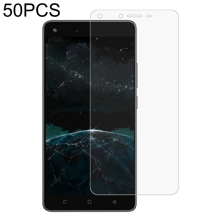 50 PCS 0.26mm 9H 2.5D Tempered Glass Film