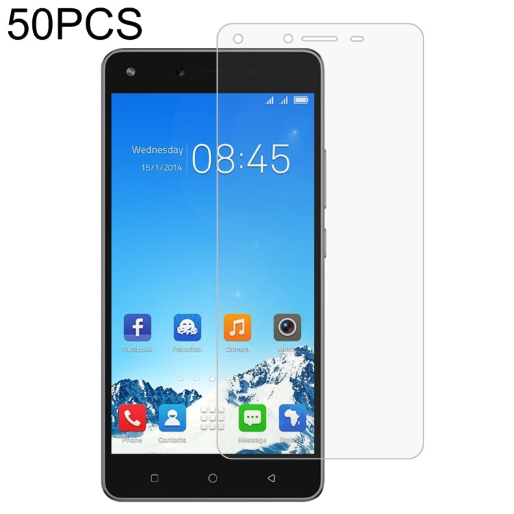50 PCS 0.26mm 9H 2.5D Tempered Glass Film