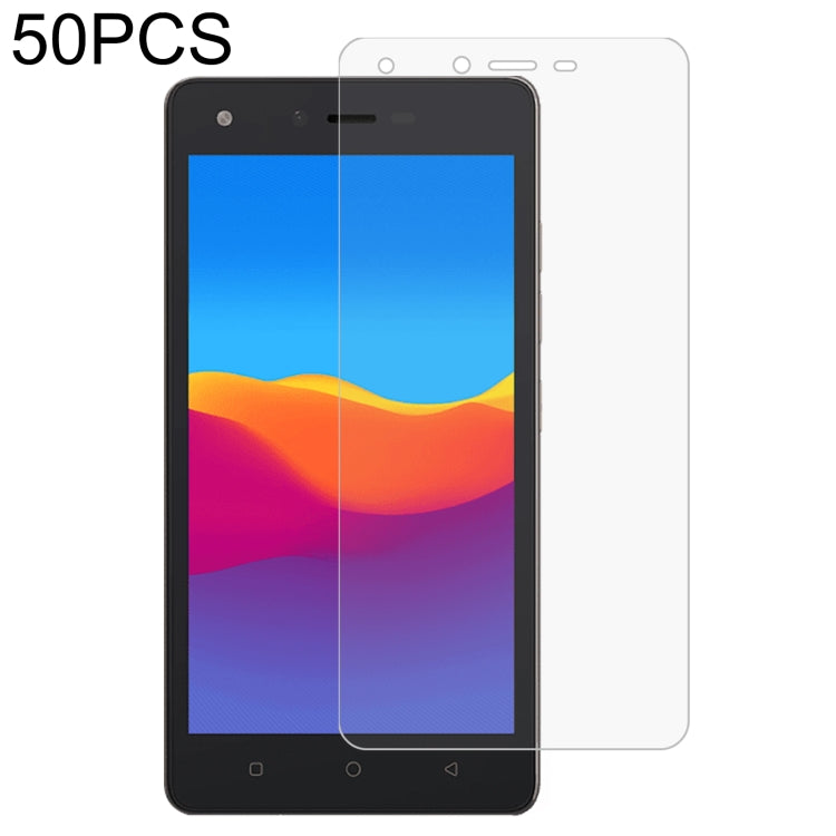50 PCS 0.26mm 9H 2.5D Tempered Glass Film