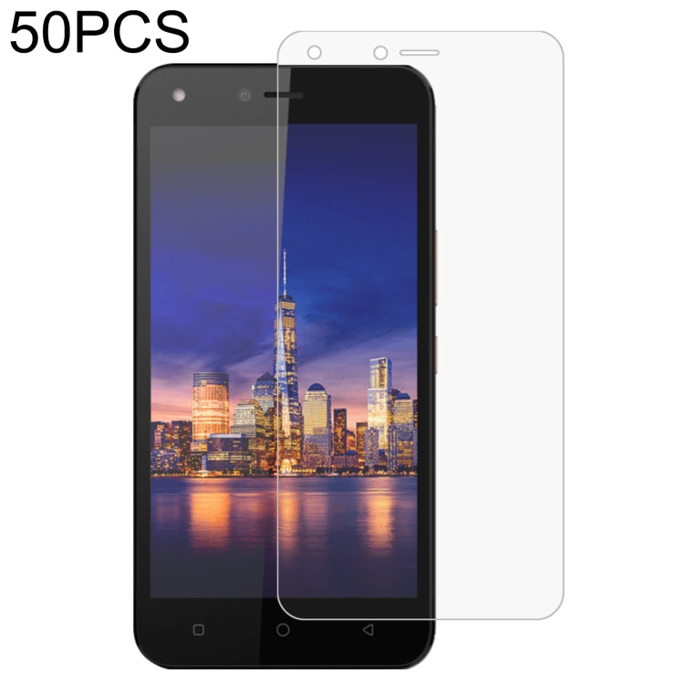 50 PCS 0.26mm 9H 2.5D Tempered Glass Film