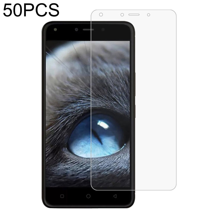 50 PCS 0.26mm 9H 2.5D Tempered Glass Film