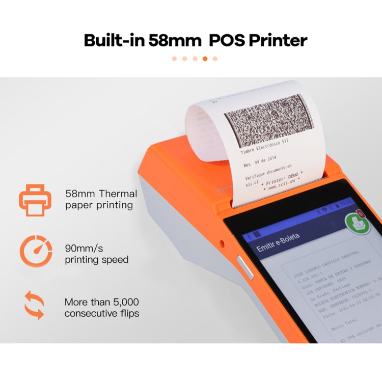 SGT-SP01 5.5 inch HD Screen Handheld POS Receipt Printer, Suit Version