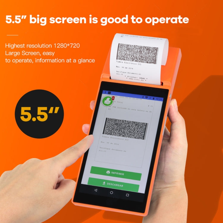 SGT-SP01 5.5 inch HD Screen Handheld POS Receipt Printer, Suit Version