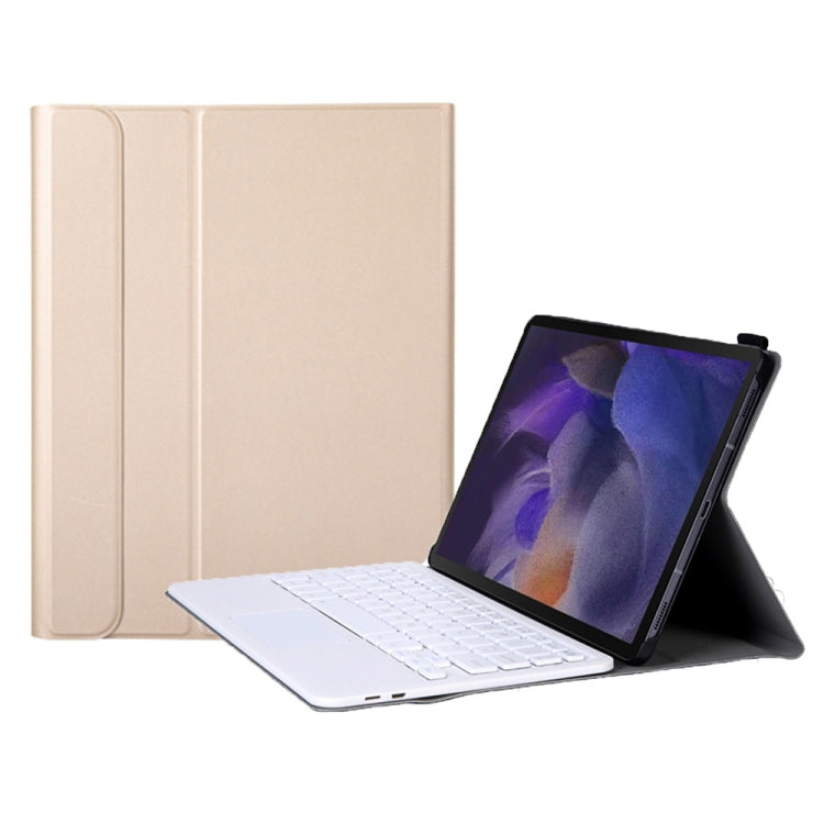 A08-A Ultra-thin Bluetooth Keyboard Leather Case with Touchpad For Samsung Galaxy Tab A8 2021 SM-X205 / SM-X200