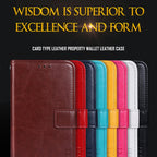 idewei Crazy Horse Texture Leather Phone Case