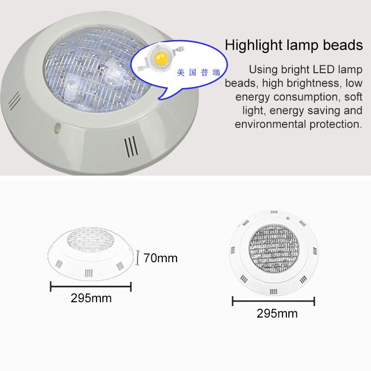 Swimming Pool ABS Wall Lamp LED Underwater Light — 15W