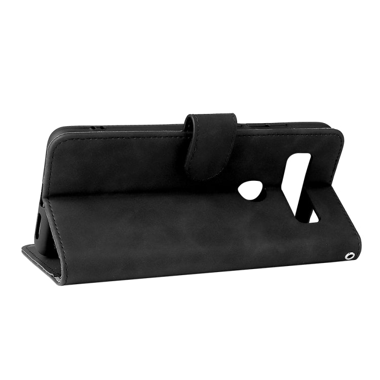 Solid Color Skin Feel Magnetic Buckle Leather Phone Case — Brown