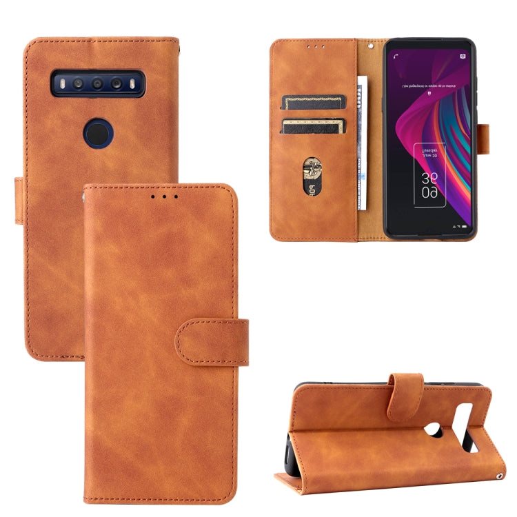 Solid Color Skin Feel Magnetic Buckle Leather Phone Case — view 11