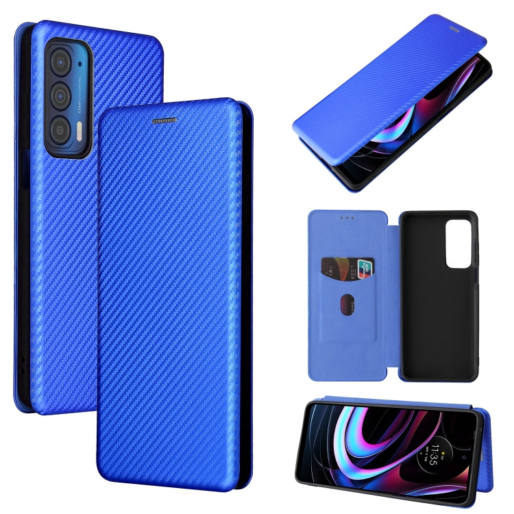 Carbon Fiber Texture Magnetic Leather Phone Case with Card Slot