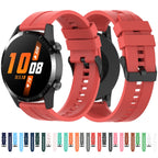 Silicone Black Buckle Watchband