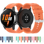Silicone Silver Buckle Watchband