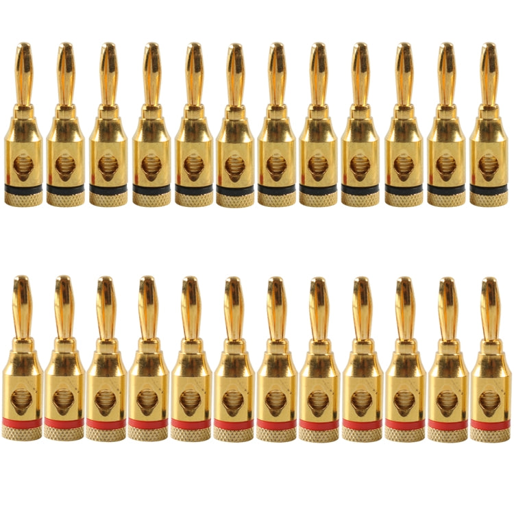Car Gold-plated Red and Black 4mm Banana Head Audio Plug — view 7