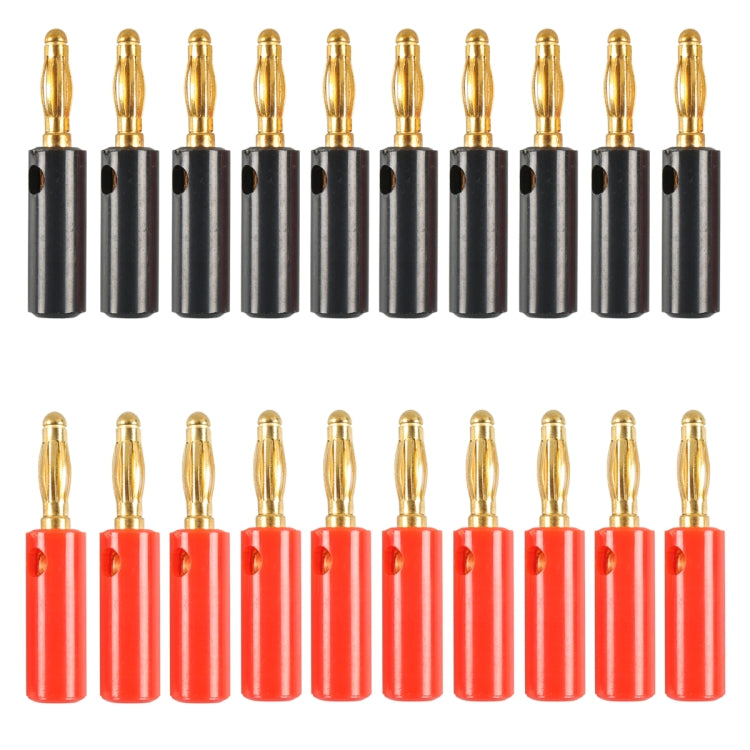 Car Red and Black Cover Gold-plated 4mm Banana Head Audio Plug — view 8
