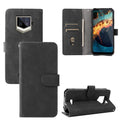 Solid Color Skin Feel Magnetic Buckle Leather Phone Case