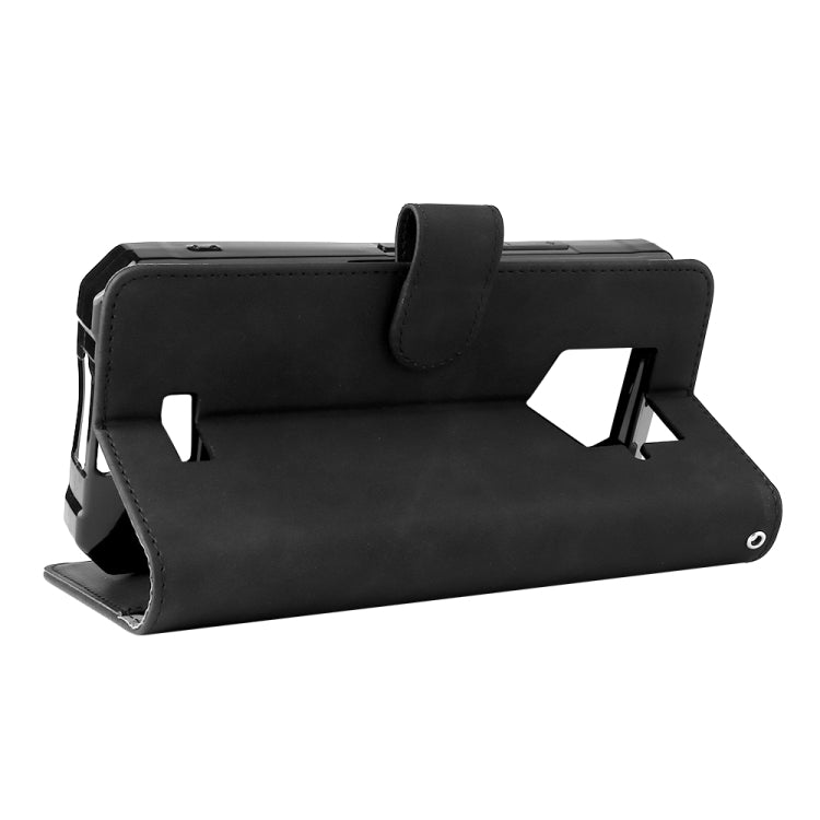 Solid Color Skin Feel Magnetic Buckle Leather Phone Case