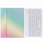 H-102 Bluetooth Keyboard Leather Case with Rear Three-fold Holder