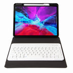 H-102 Bluetooth Keyboard Leather Case with Rear Three-fold Holder
