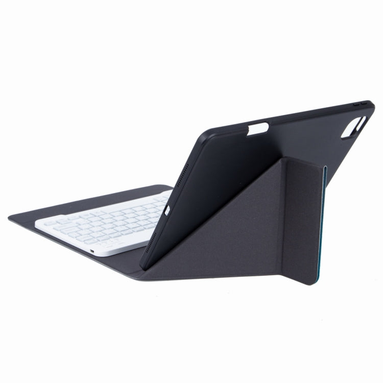 H-102 Bluetooth Keyboard Leather Case with Rear Three-fold Holder