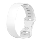 Butterfly Buckle Solid Color Silicone Watchband — White