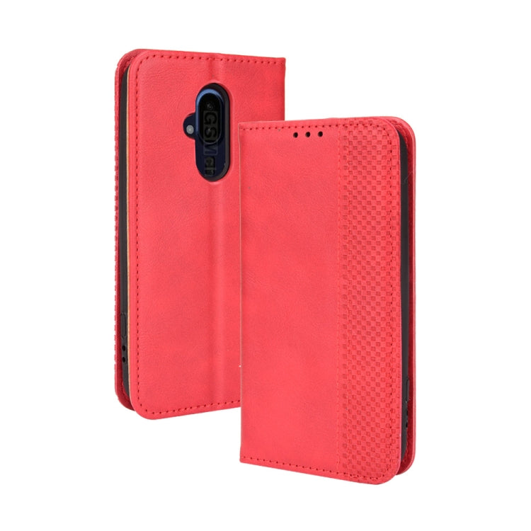 Magnetic Buckle Retro Texture Leather Case