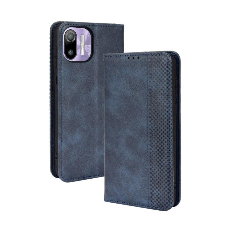 Magnetic Buckle Retro Texture Leather Case