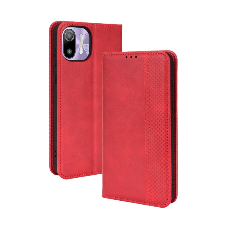 Magnetic Buckle Retro Texture Leather Case