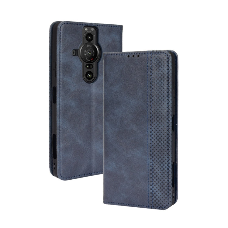 Magnetic Buckle Retro Texture Leather Case
