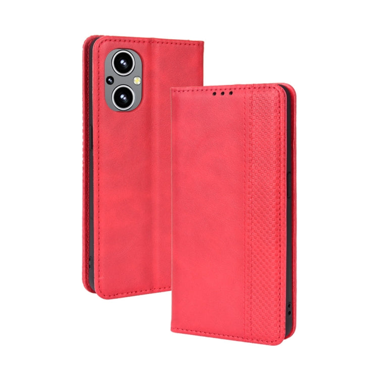 Magnetic Buckle Retro Texture Leather Case